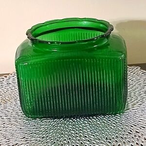 Vintage green jar